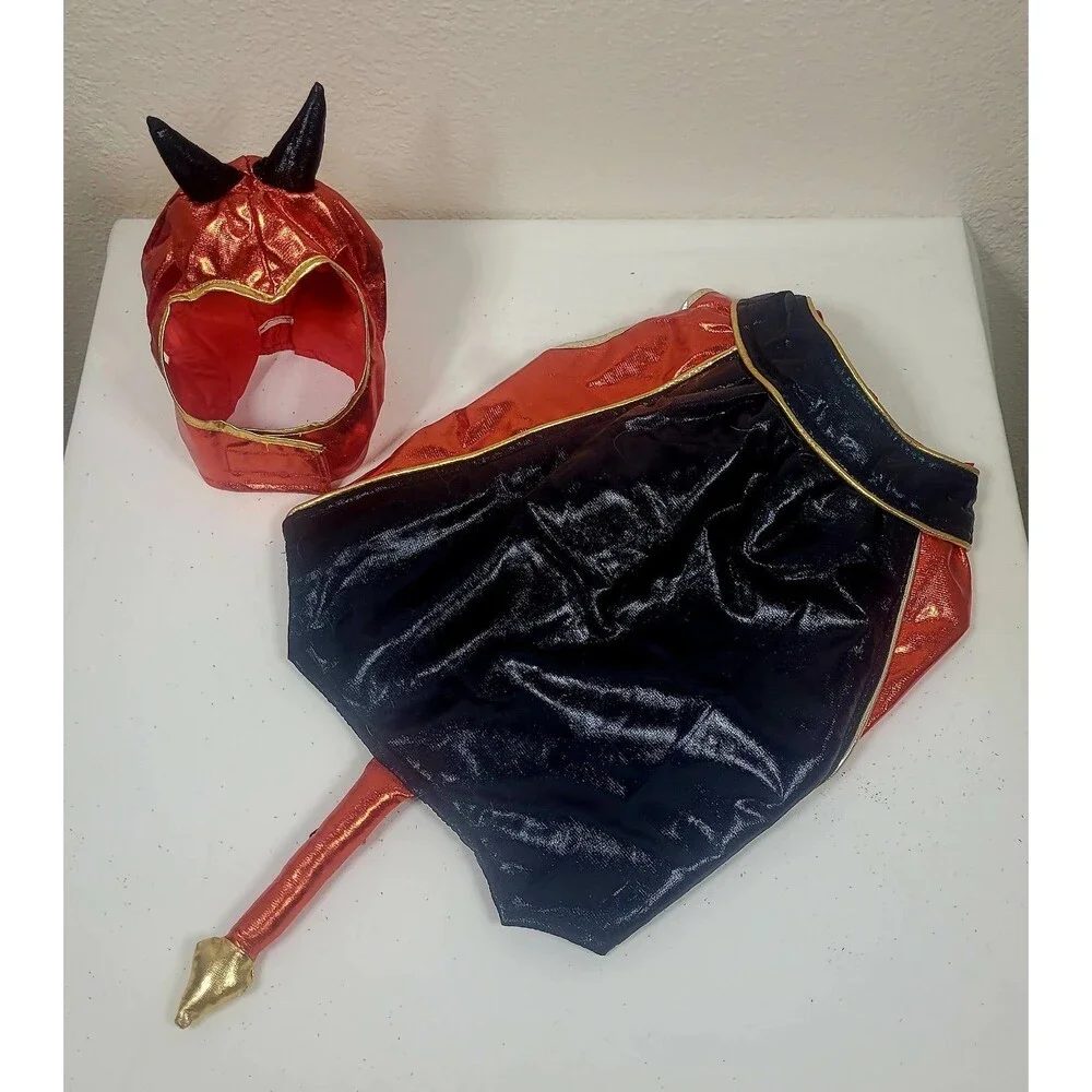 Halloween Dog Costume - Red Devil - Size Medium